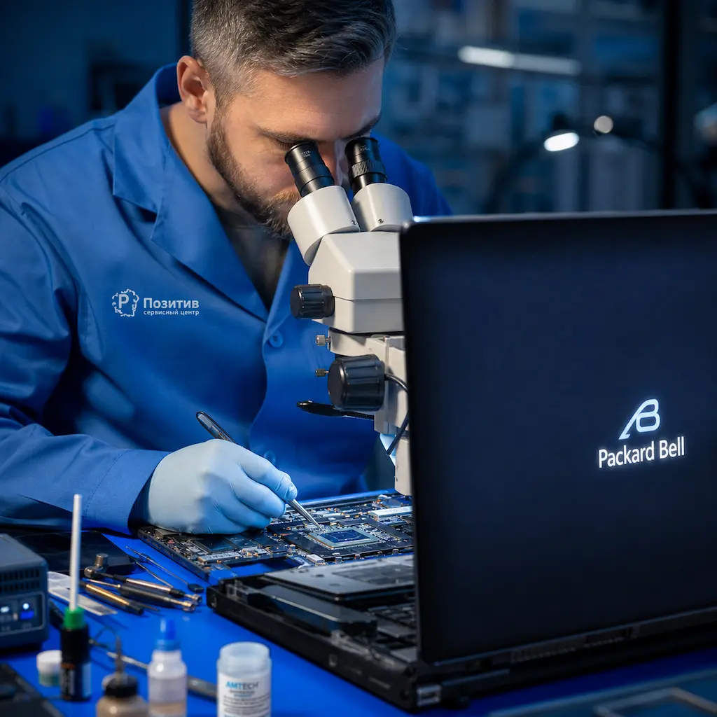 Замена видеокарты ноутбука Packard Bell в Волгограде