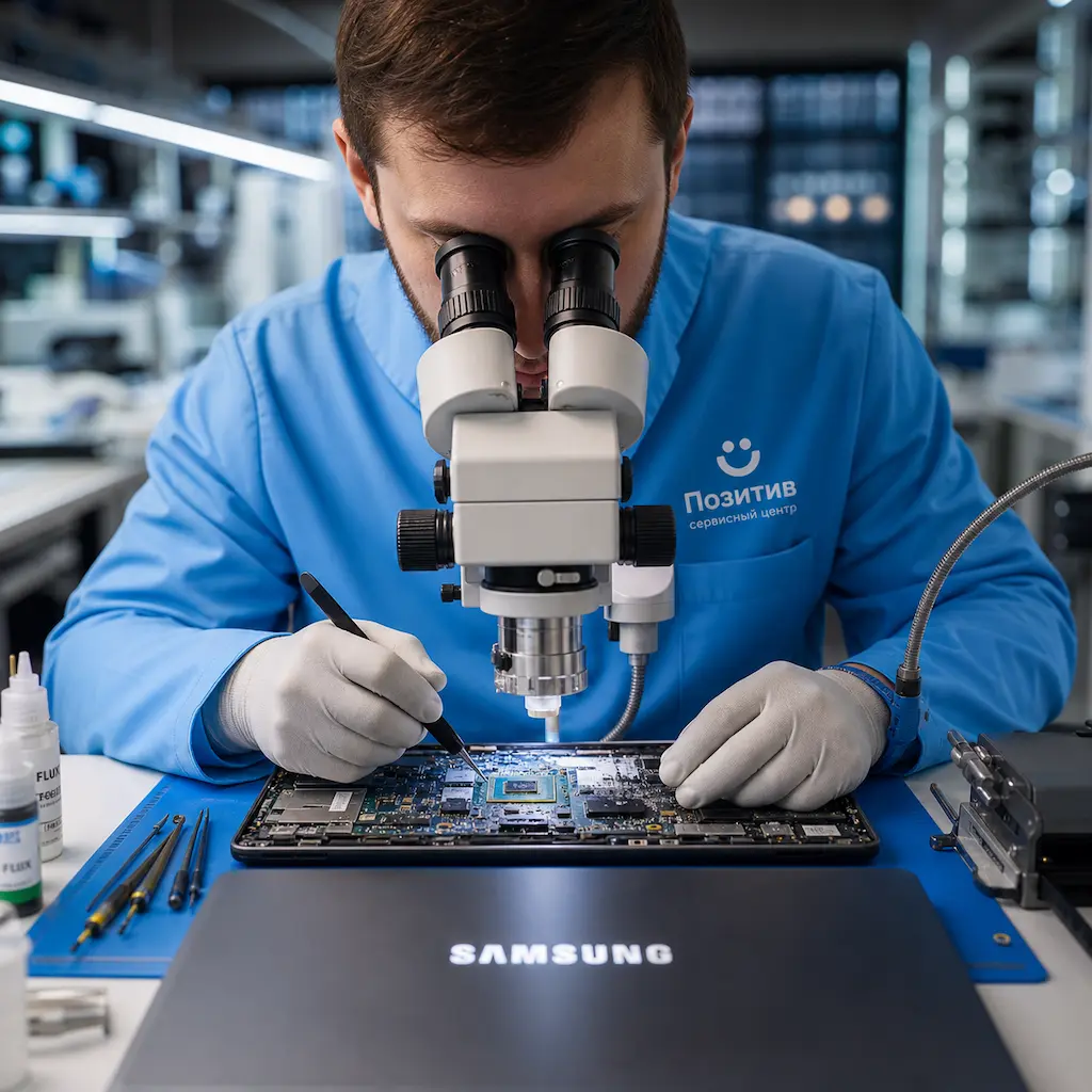 Замена видеокарты ноутбука Samsung в Волгограде