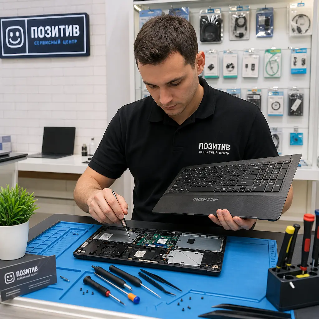 заменить клавиатуру на ноутбуке Packard Bell в Волгограде