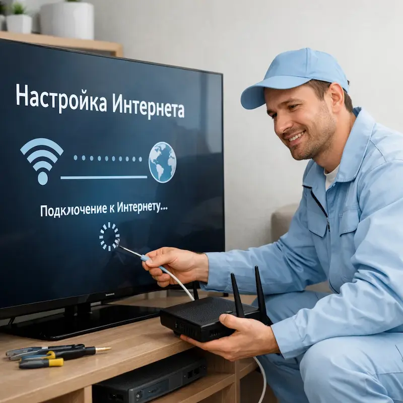 Настройка интернета на ТВ в Волгограде