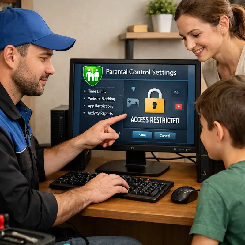 Родительский контроль на компьютере и ноутбуке в Волгограде