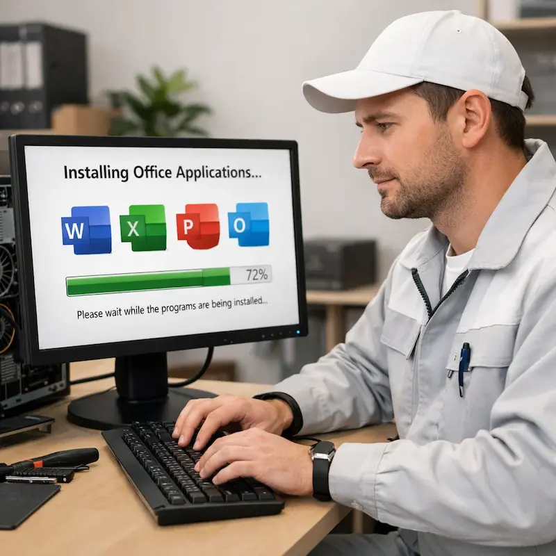 установка офисных программ на компьютер в Волгограде