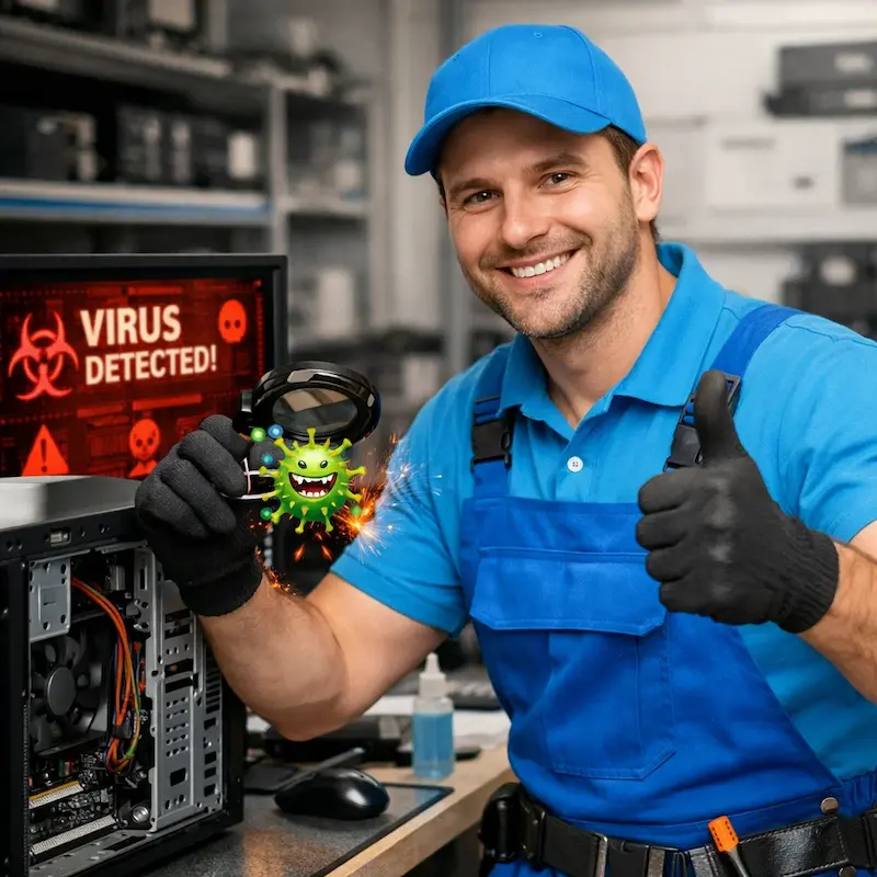 Удаление вирусов с компьютера в Волгограде